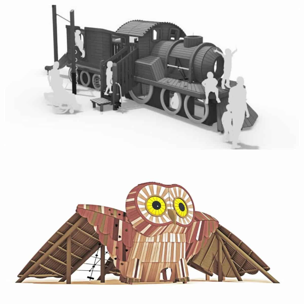 Joe L. and Karen Ruthven Train Playground